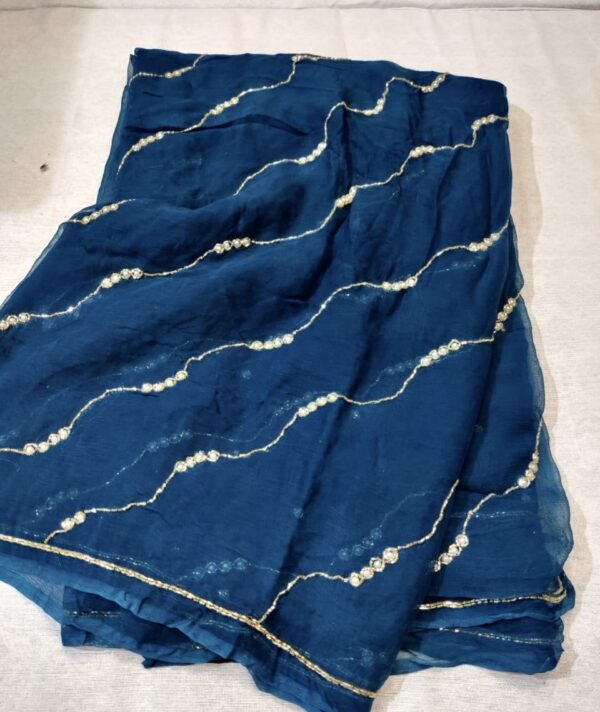 Chiffon handwork Saree with Blouse
