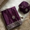 Soft Chinnon saree with Blouse