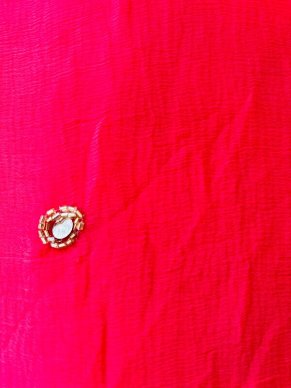 chiffon handwork with blouse saree - Image 2