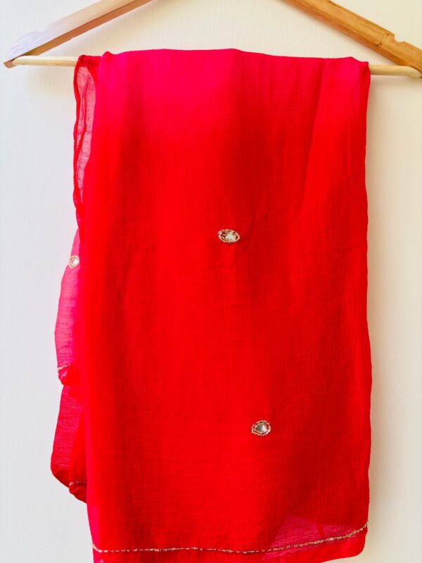 chiffon handwork with blouse saree