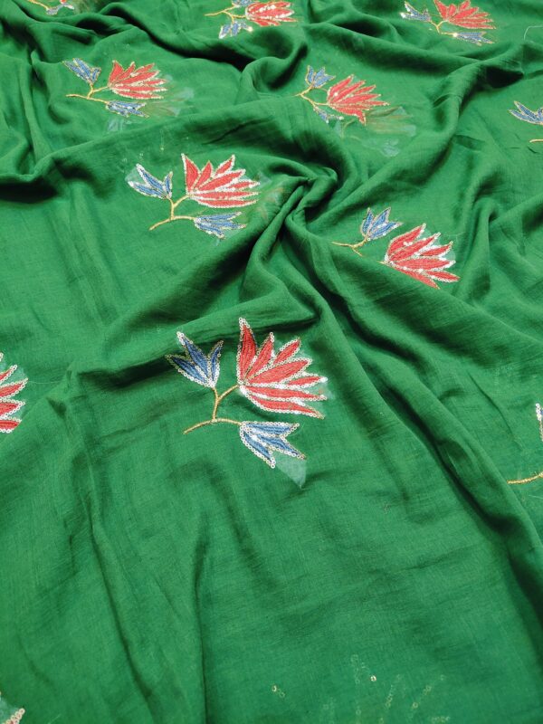Mul cotton handwork saree with Blouse