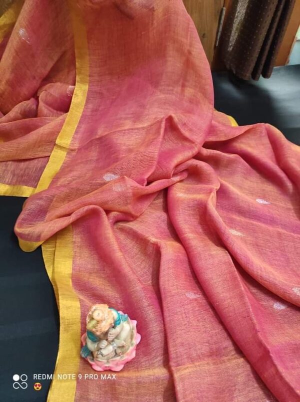 Linen saree